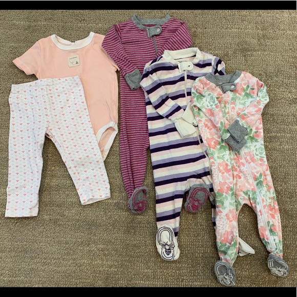 Burt S Bees Baby Pajamas Burts Bees Baby Footed Pjs 100 Organic Cotton Poshmark